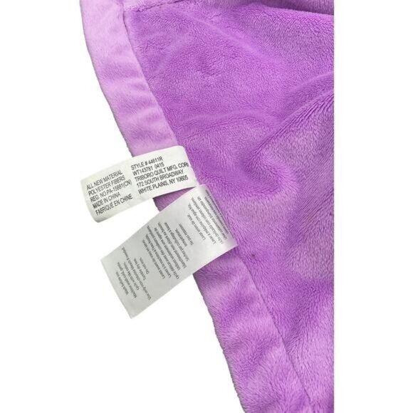 Carters Baby Lovey Security Blanket With Plush Bear Purple Floral Design - Picture 3 of 8